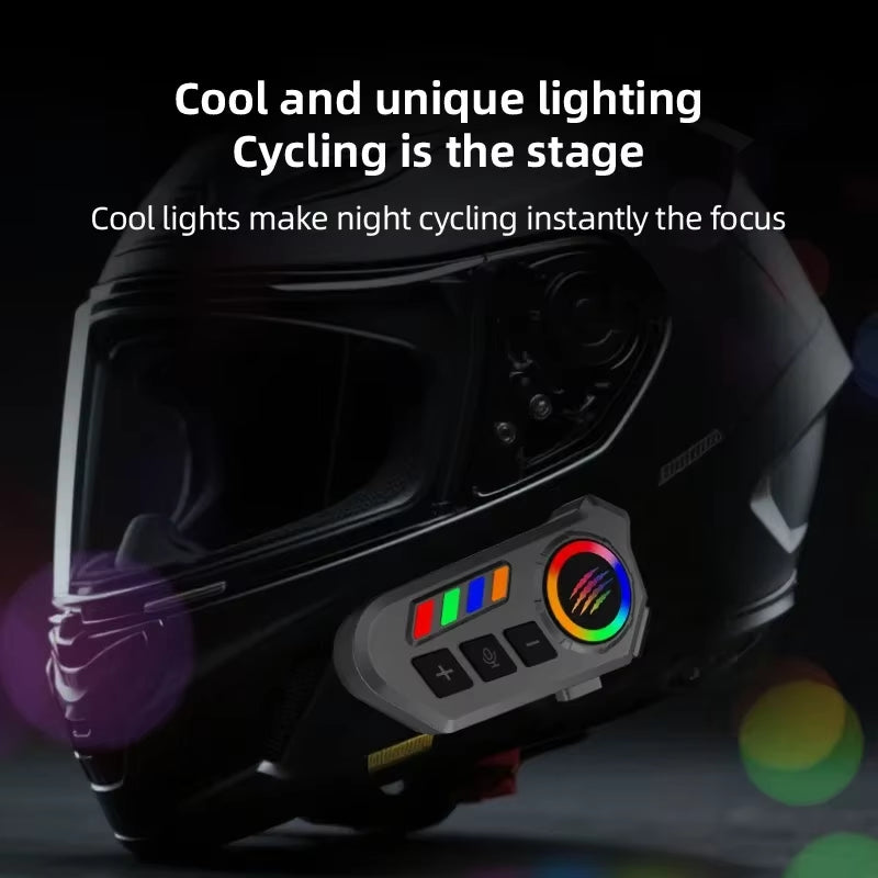 Wireless Bluetooth 5.4 Helmet Headset Hands-Free Call Motorcycle Earphone Waterproof MP3 Music Player Speaker Kit for Moto